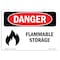 Signmission Safety Sign, OSHA Danger, 10" Height, 14" Width, Flammable Storage, Landscape, D-1014-L-1255 OS-DS-D-1014-L-1255 - alternate 1